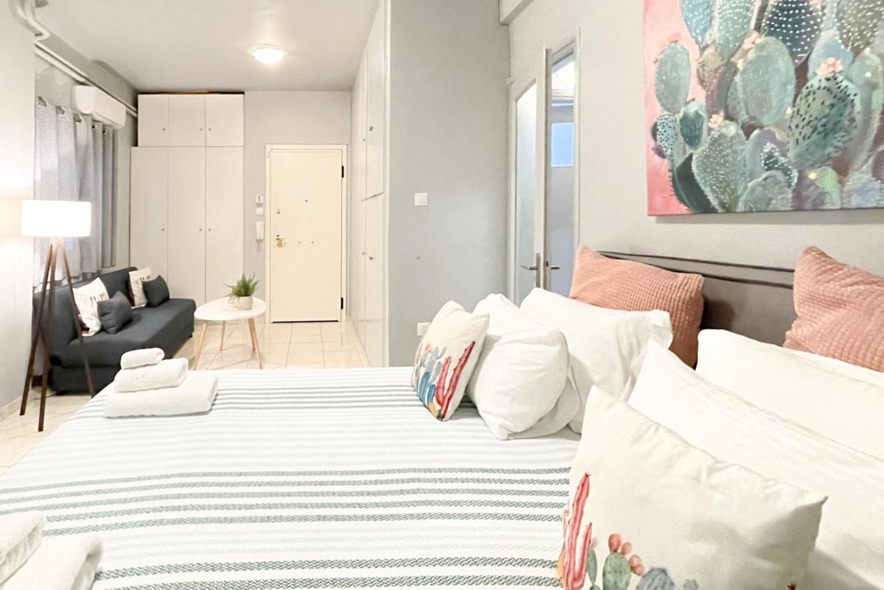 Cute 1Br Apt With Balcony In The Heart Of The City Ateny Zewnętrze zdjęcie
